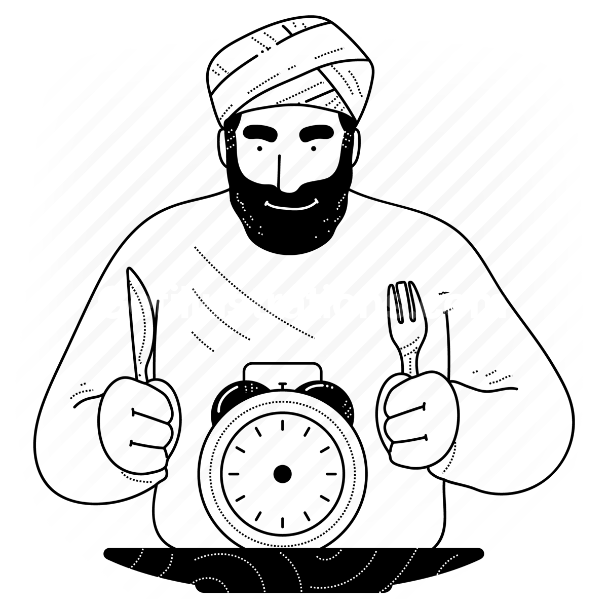 religion, countdown, alarm, ramadan, islam, muslim, iftar, eat, meal, fasting